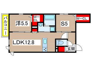 カシータ蓬川緑地ウエストの物件間取画像